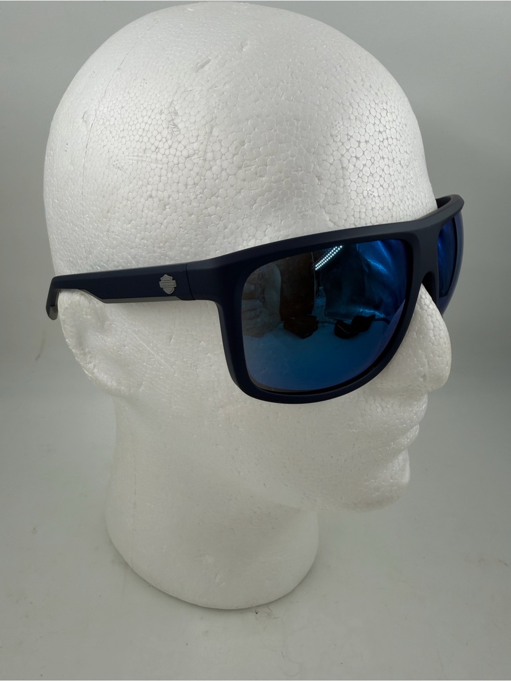 Harley Davidson Men’s HD00029 91X 66 18 135 Blue Matte Mirrored Lens Sunglasses